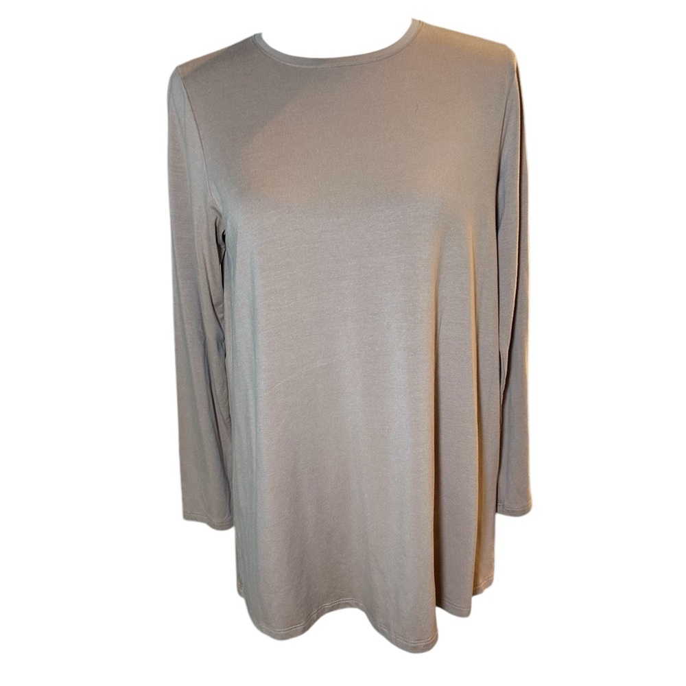 Eileen Fisher Tencel Long Sleeve Swing Top